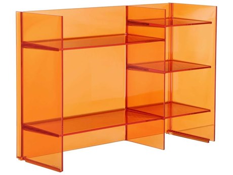Kartell Outdoor Sound Transparent Tangerine Storage Rack
