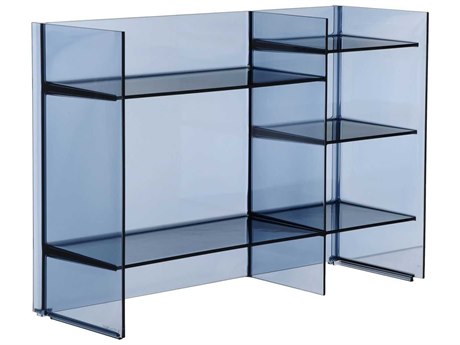 Kartell Outdoor Sound Transparent Sunset Blue Storage Rack