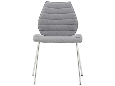 Kartell Maui Silver Upholstered Computer Office Chair  (Sold in 2)
