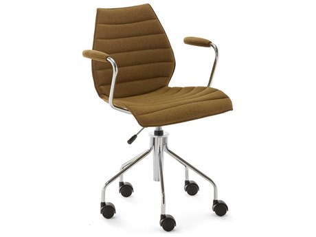 Kartell Maui Green Upholstered Adjustable Computer Office Chair