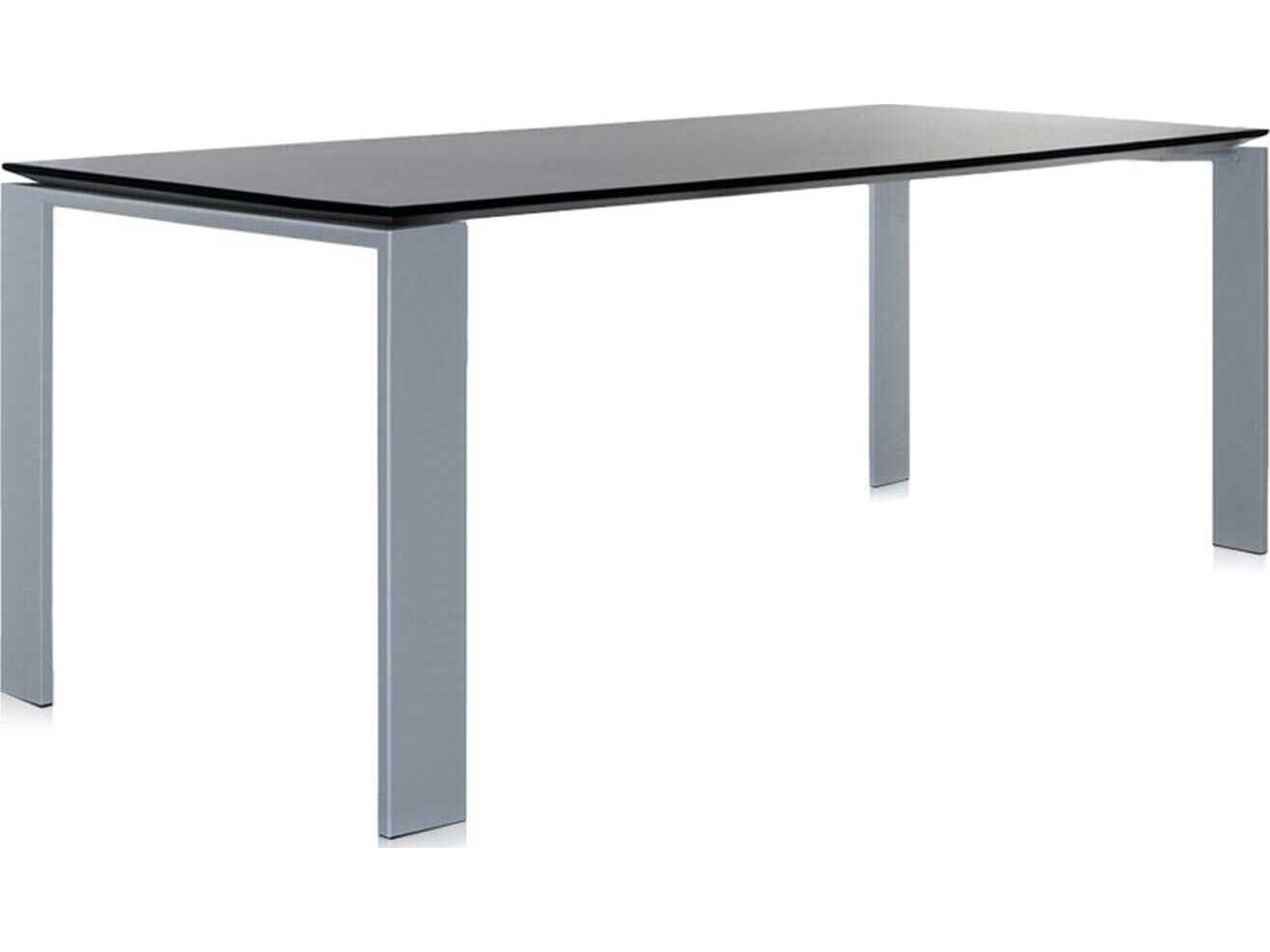 Kartell Four Rectangular Aluminum Dining Table