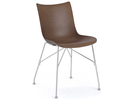Kartell P-wood Brown Wood Computer Office Chair