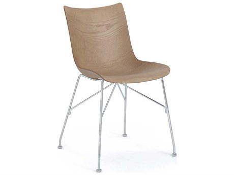 Kartell P-wood Brown Wood Computer Office Chair