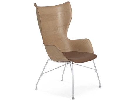 Kartell K-wood Brown Accent Chair