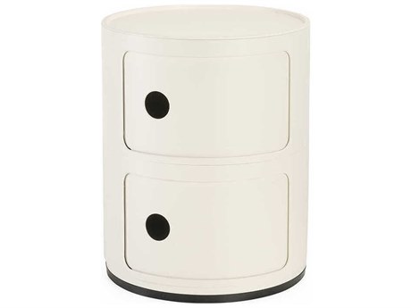 Kartell Componibili Recycled Matte White File Cabinet