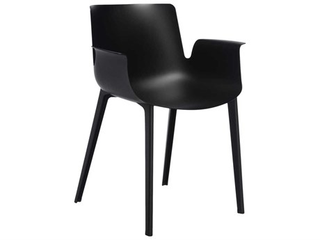 Kartell Piuma Black Arm Dining Chair