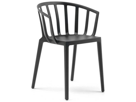 Kartell Venice Black Arm Dining Chair  (Sold in 2)