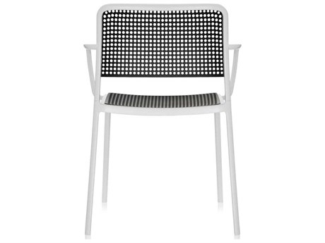 Kartell Audrey Black Arm Dining Chair  (Sold in 2)