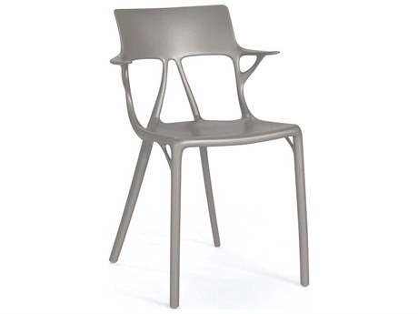 Kartell Ai Gray Arm Dining Chair  (Sold in 2)