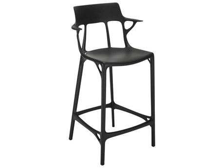 Kartell Ai Recycled Black Counter Stool