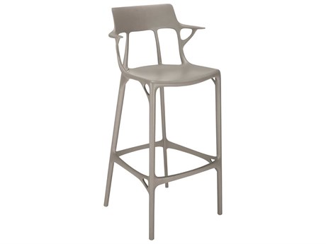 Kartell Ai Recycled Gray Bar Stool
