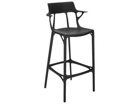 Kartell Ai Recycled Black Bar Stool