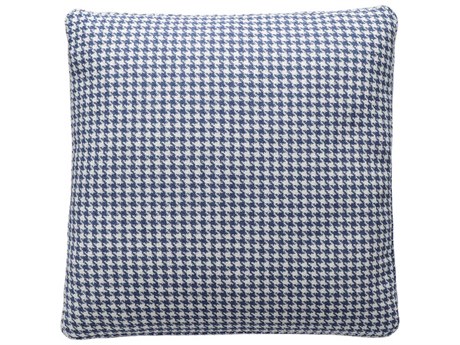 Kartell Largo Blue Houndstooth 19" x 19" Pillow