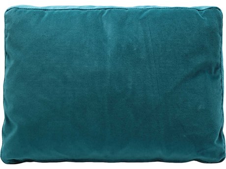 Kartell Largo Teal Velvet 19" x 14" Pillow