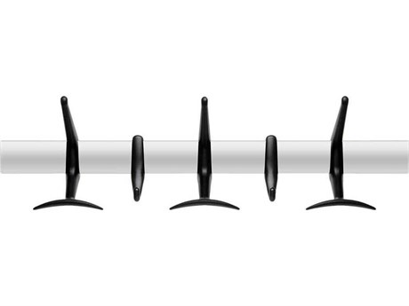 Kartell Hanger Black Five Hook Wall Hanger
