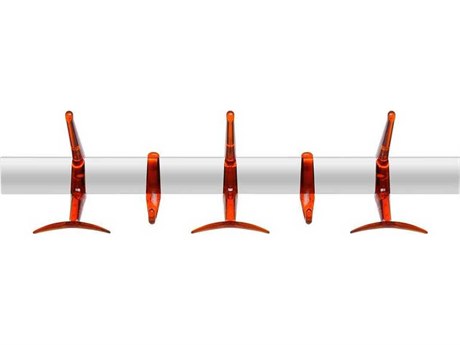 Kartell Hanger Orange Red Five Hook Wall Hanger