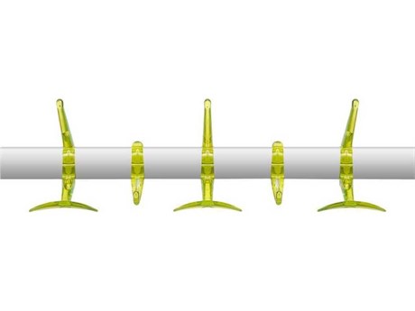 Kartell Hanger Citron Yellow Five Hook Wall Hanger