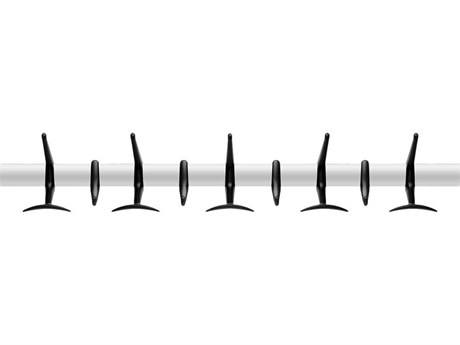 Kartell Hanger Black Nine Hook Wall Hanger