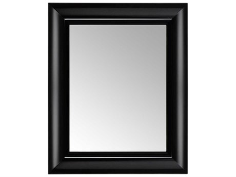 Kartell Francois Ghost Black Rectangular Wall Mirror