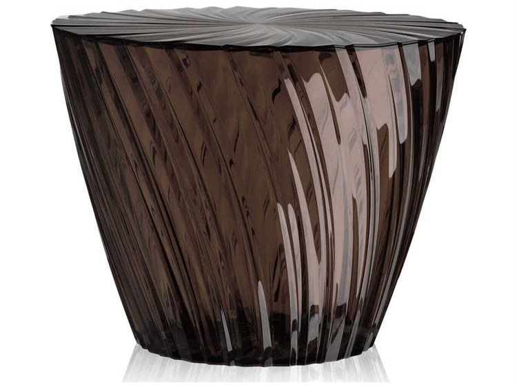 Kartell Sparkle Transpa Fume 18 Wide Round Coffee Table Kartell Sparkle Transpa Fume 18 Wide Round Coffee Table