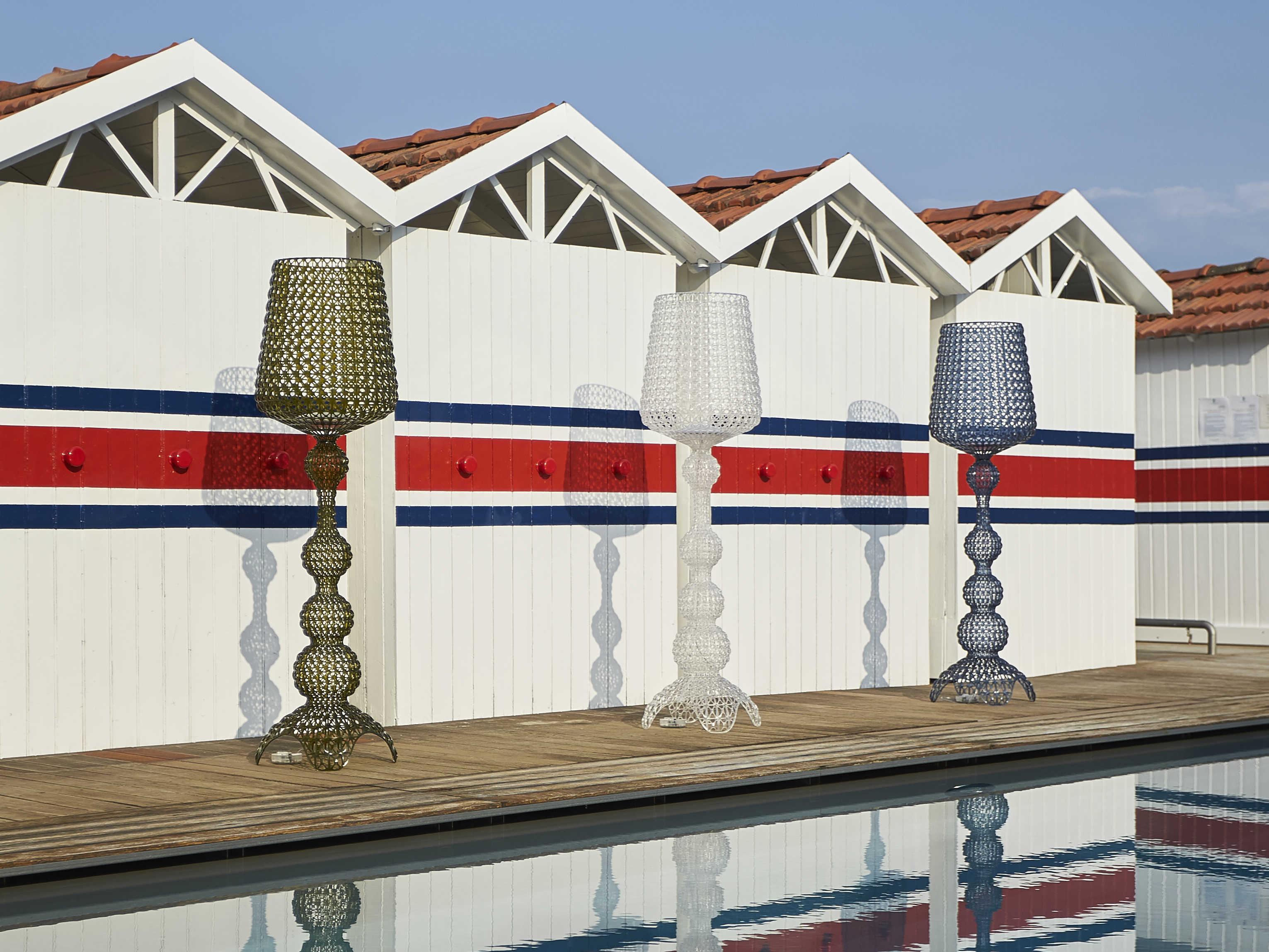 Kartell Kabuki Transparent Crystal LED Floor Lamp | KAR9180B4