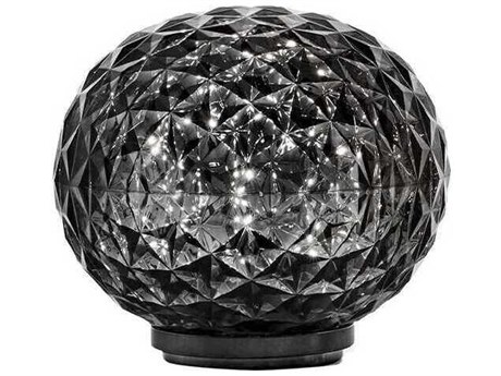 Kartell Mini Planet Portable Smoke Black LED Table Lamp
