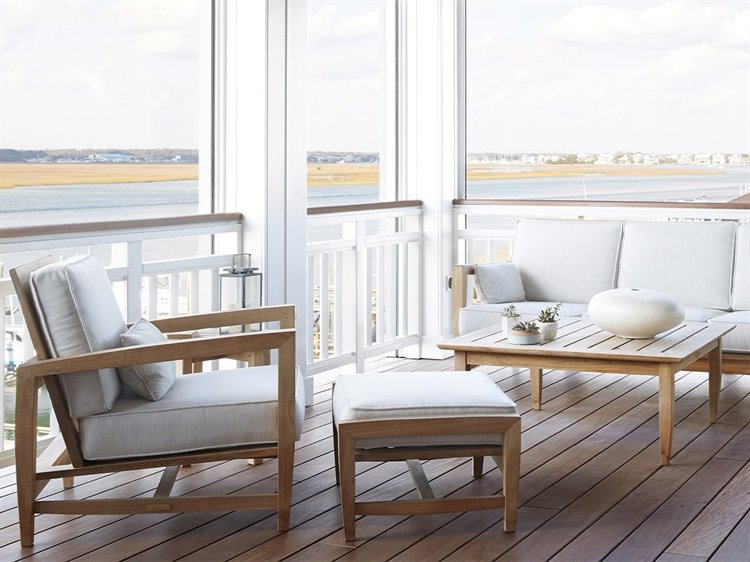 Kingsley Bate Amalfi Teak Cushion Lounge Set