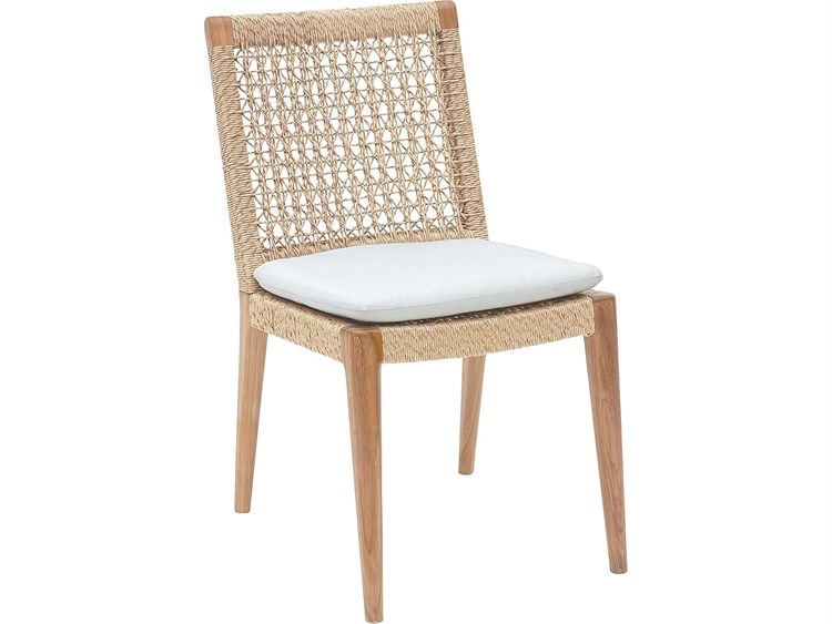 Kingsley Bate Special Order Barcelona Teak Cushion Dining Side Chair