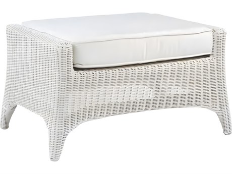 Kingsley Bate Cape Cod Wicker Cushion Ottoman
