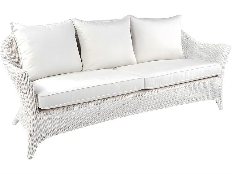 Kingsley Bate Special Order Cape Cod Wicker Cushion Sofa