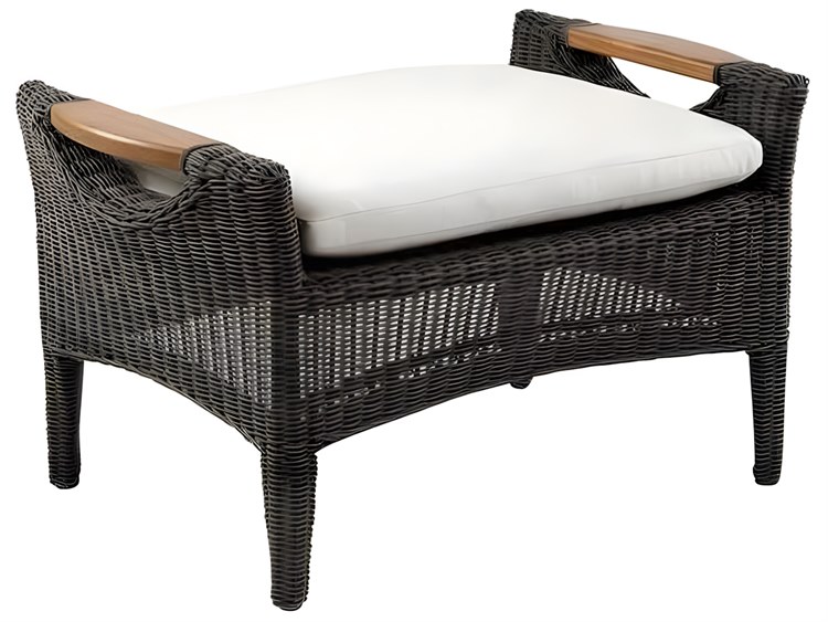 Kingsley Bate Special Order Culebra Wicker Cushion Ottoman