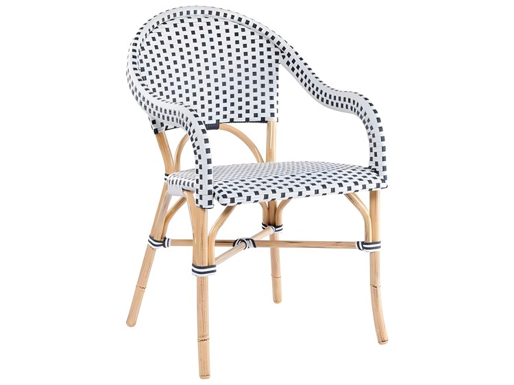 Kingsley Bate Special Order Café Wicker Dining Arm Chair