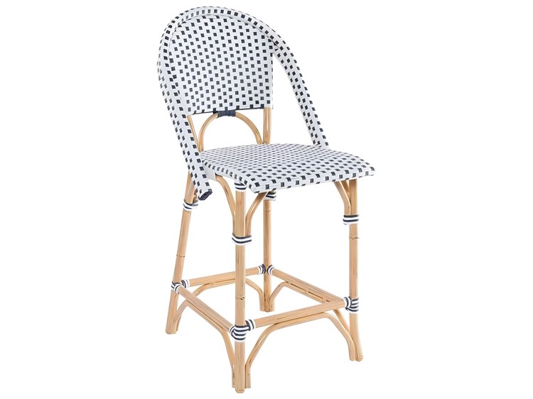 Kingsley Bate Special Order Café Wicker Armless Counter Stool