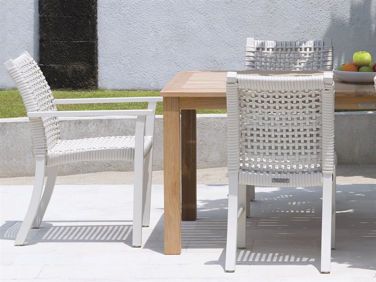 Kingsley Bate Catherine Dining Side Chair Aluminum Wicker 2
