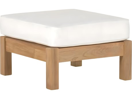 Kingsley Bate Special Order Chelsea Teak Cushion Ottoman