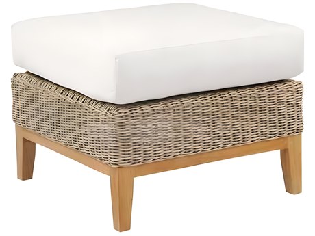 Kingsley Bate Special Order Frances Teak Cushion Ottoman