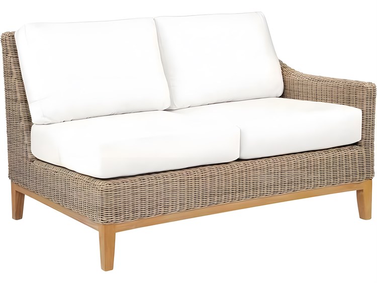 Kingsley Bate Special Order Frances Teak Cushion Right Arm Loveseat