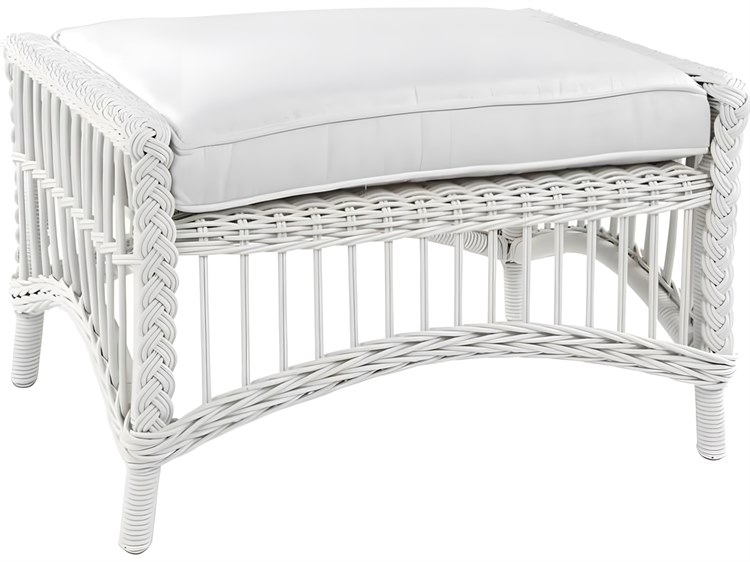 Kingsley Bate Chatham Wicker Cushion Ottoman