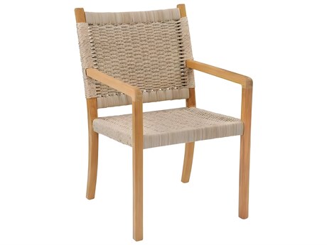Kingsley Bate Hudson Teak Rope Dining Arm Chair