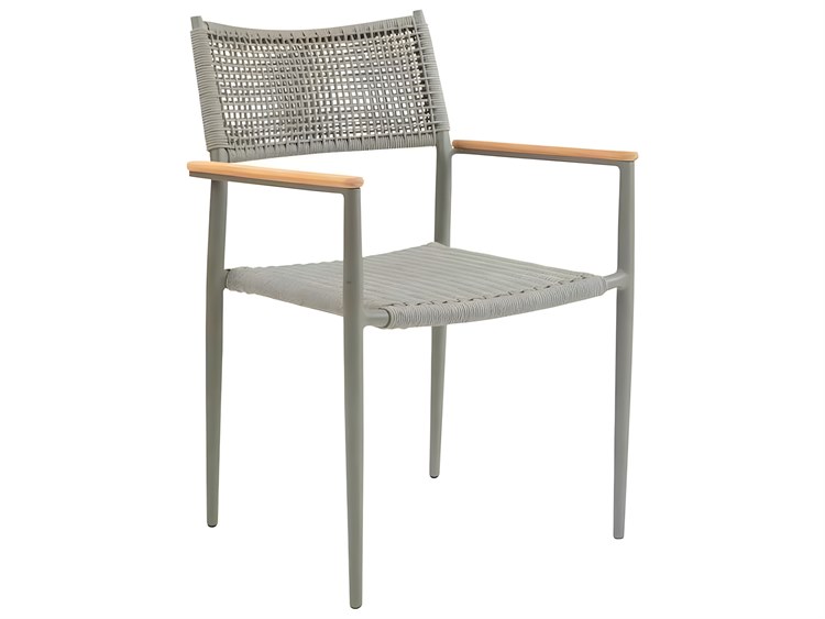 Kingsley Bate Special Order La Jolla Aluminum Wicker Dining Arm Chair