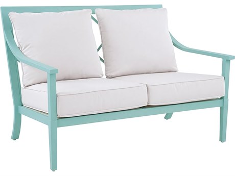 Kingsley Bate Special Order Meredith Aluminum Cushion Loveseat