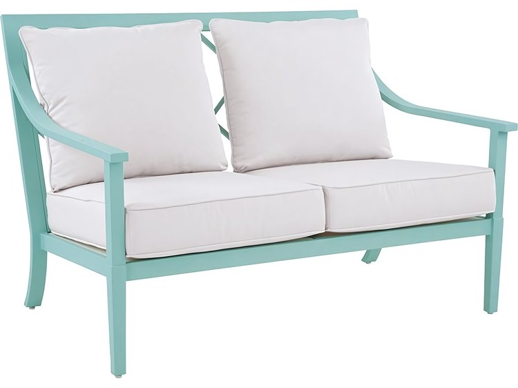 Kingsley Bate Special Order Meredith Aluminum Cushion Loveseat
