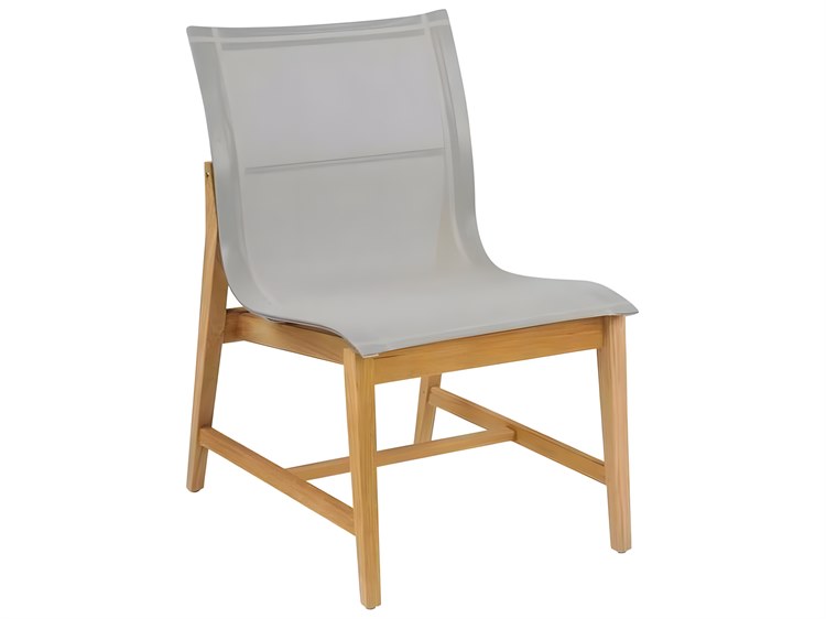 Kingsley Bate Special Order Marin Teak Sling Dining Side Chair
