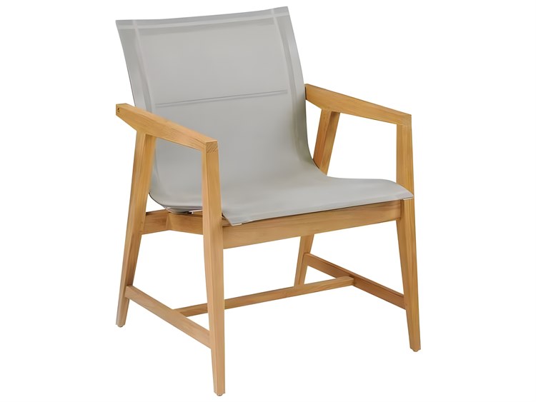 Kingsley Bate Marin Teak Sling Dining Arm Chair