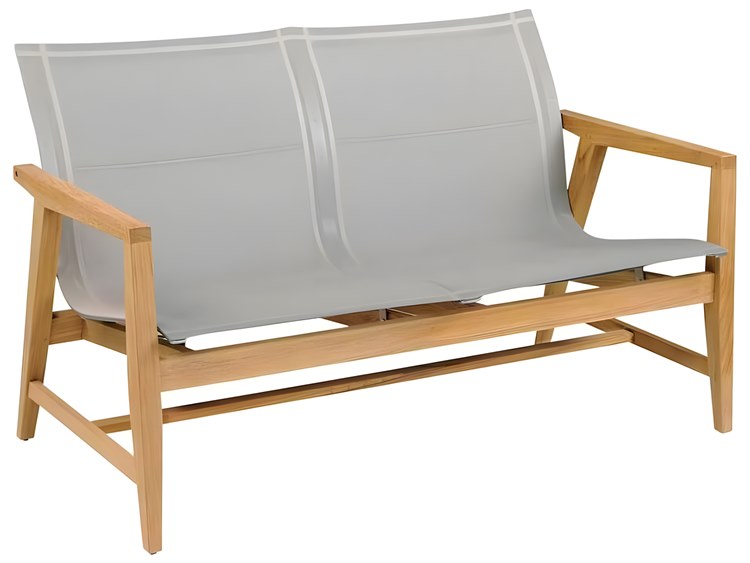 Kingsley Bate Marin Teak Sling Loveseat