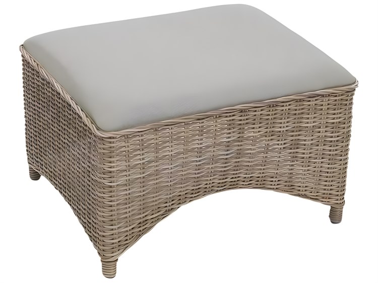 Kingsley Bate Milano Wicker Sling Ottoman