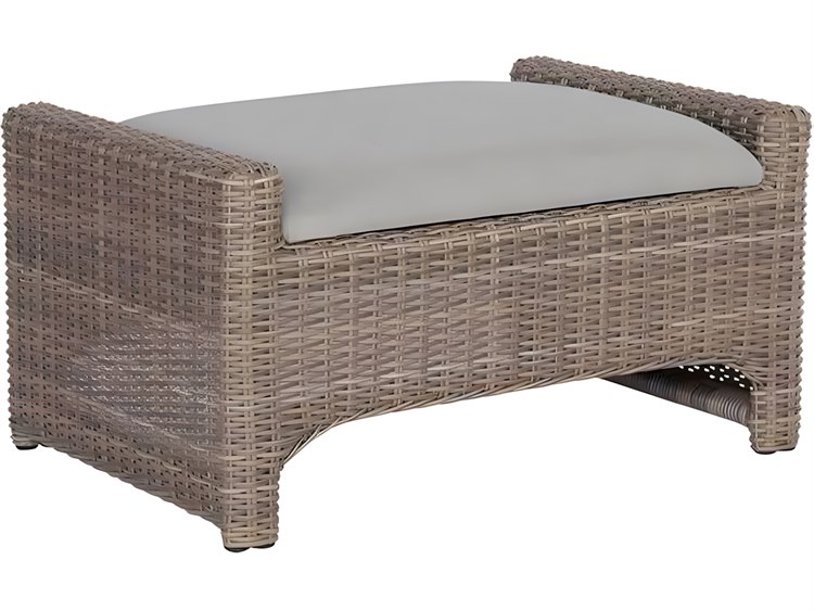 Kingsley Bate Milano Wicker Sling Ottoman