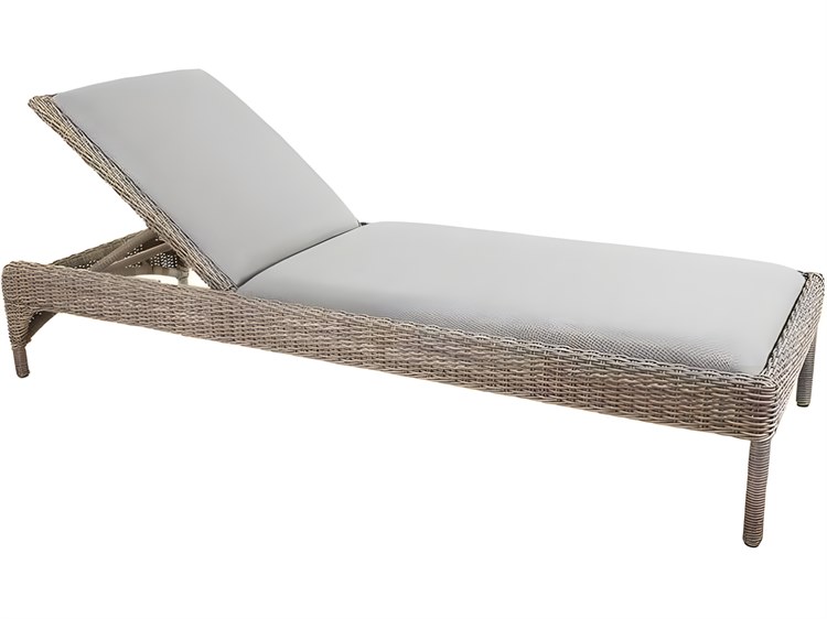 Kingsley Bate Milano Wicker Cushion Chaise Lounge