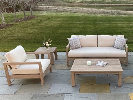 Kingsley Bate Montauk Teak Cushion Lounge Set