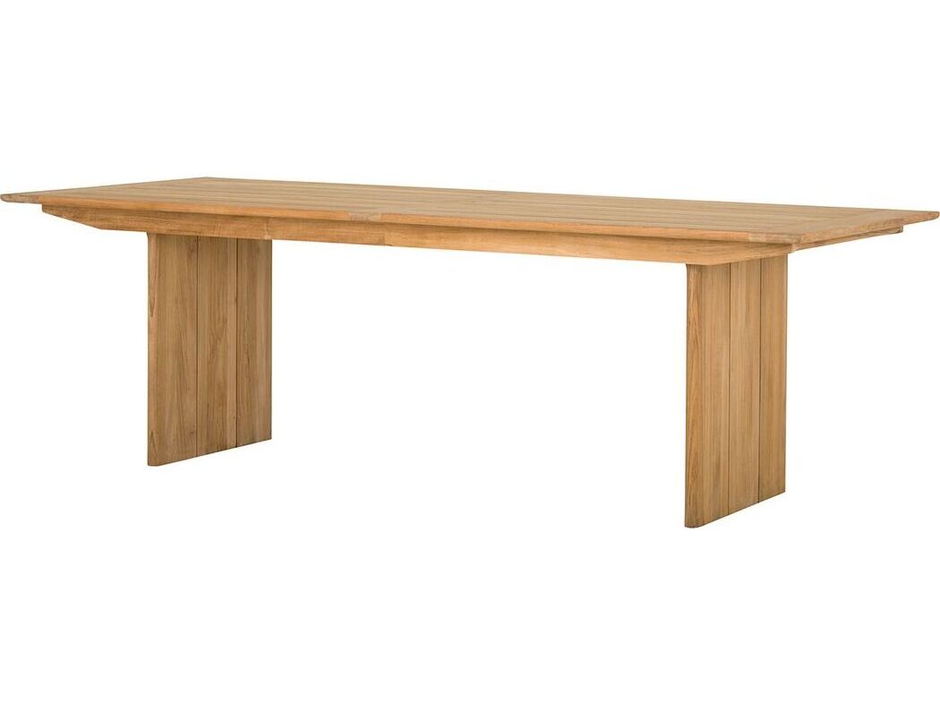 Kingsley Bate Cortona 96" Rectangular Dining Table with Umbrella Hole